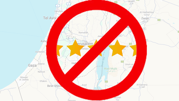 Google Maps Blocked Reviews  in Israel & Gaza
